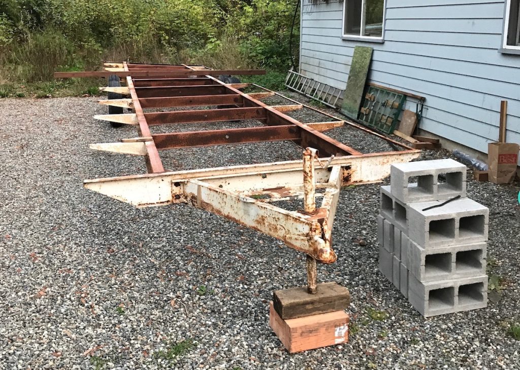Trailer frame for a tiny house